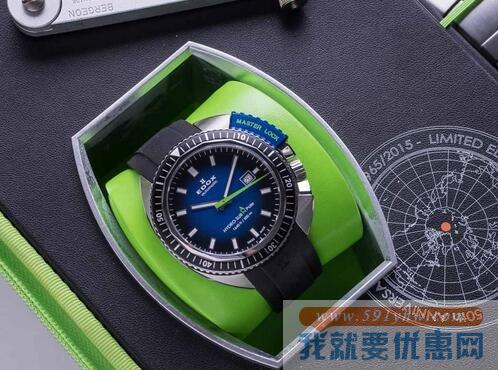依度（EDOX）Hydro-Sub 50th Anniversary 80301-3NBU-NBU男款机械腕表