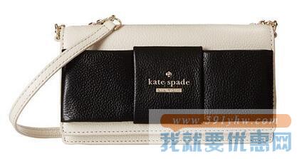 Kate Spade New York 女士大蝴蝶结时尚手拿/斜挎包 Julia Street Rina米色