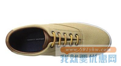 汤米·希尔费格（Tommy Hilfiger）Lace-Up卡其色 男款帆布休闲鞋