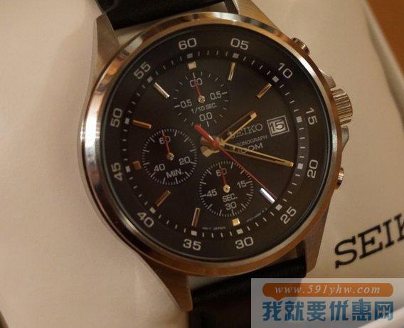 精工（SEIKO）Chronograph三眼计时SKS495 男表