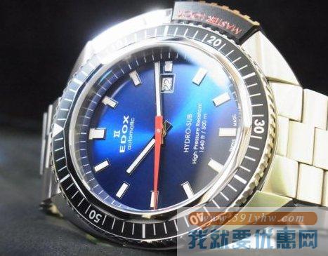 依度（EDOX）HYDRO-SUB 80301-3NCA-BUIN男款机械腕表