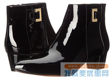 玖熙（Nine West）Twasthe女士真皮踝靴