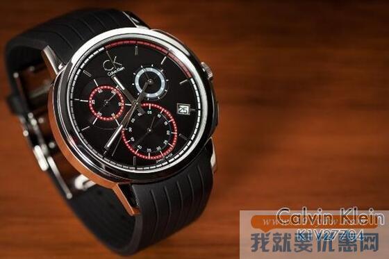 卡文克莱恩（Calvin Klein）K1V27704 Drive三眼计时时装男表