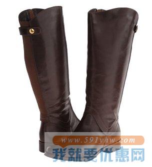 史蒂夫·马登(Steve Madden)Sady Wide 女士真皮高筒靴