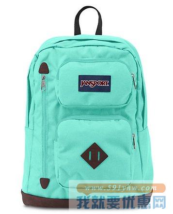 杰斯伯（JanSport）Austin薄荷绿 时尚双肩背包