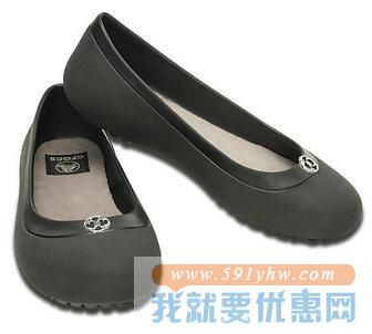 卡洛驰（Crocs）Mammoth Disc黑色 女士休闲平底鞋
