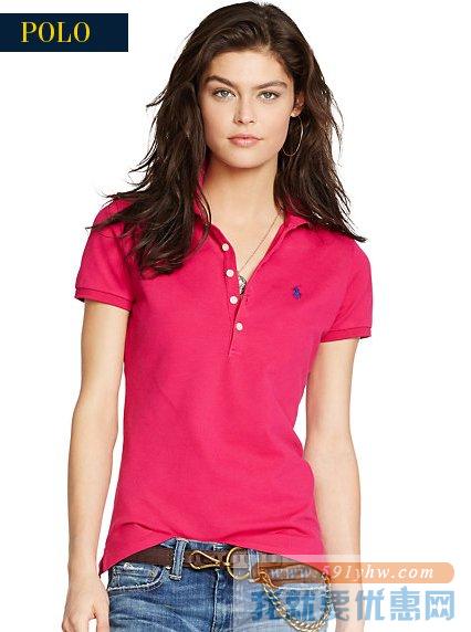 拉夫劳伦（Ralph Lauren）Skinny Stretch女士修身短袖Polo衫 2色可选