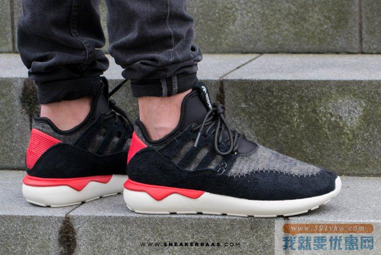 阿迪达斯（Adidas）Tubular 经典款男士复古跑鞋