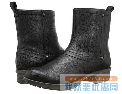 其乐（Clarks）Riddle Muse女士真皮短靴 黑色款