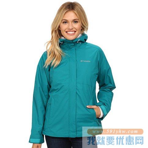哥伦比亚（Columbia）Nordic Cold Front薄荷绿 女士防水3合1冲锋衣