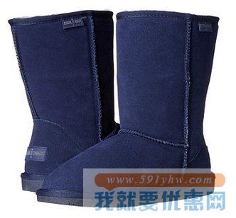 迷你唐卡（Minnetonka）Olympia Boot深蓝色女士时尚雪地靴