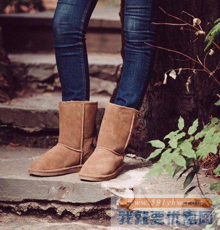 迷你唐卡（Minnetonka）Olympia Boot深蓝色女士时尚雪地靴