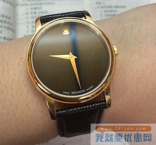 （Movado）摩凡陀Museum大圆点情侣对表之男款 （博物馆系列2100005）