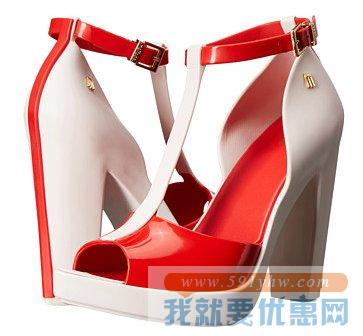 （Melissa）梅丽莎Bite女士鱼嘴性感粗跟凉鞋 （ 2色可选）