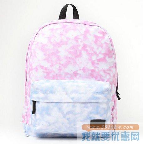 Vans万斯Deana III Backpack（粉蓝配色）时尚双肩背包