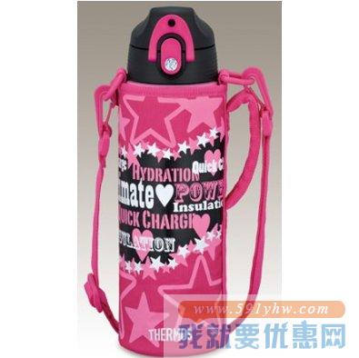 膳魔师（THERMOS）FFR-801WF BK-P双盖杯保温保冷杯0.8L