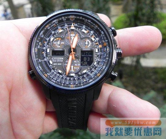 西铁城（Citizen）Navihawk A-T 空中之鹰JY8035-04E男款光动能腕表