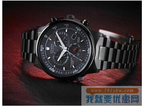 西铁城（Citizen）Nighthawk夜鹰系列AT4117-56H 光能男表