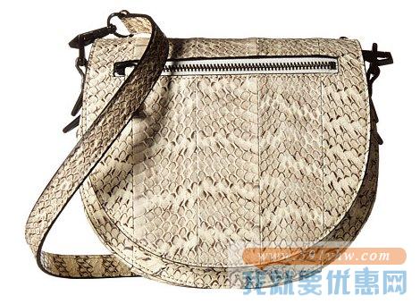 瑞贝卡·明可弗（Rebecca Minkoff）Astor Saddle Bag女士蛇皮纹真皮单肩包