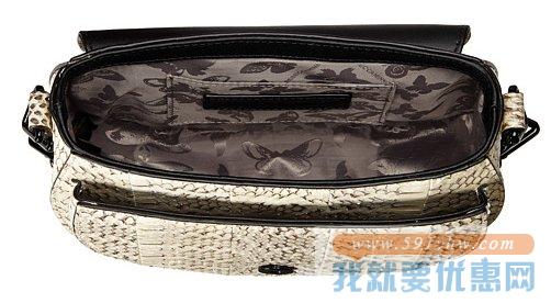瑞贝卡·明可弗（Rebecca Minkoff）Astor Saddle Bag女士蛇皮纹真皮单肩包