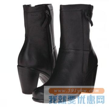 爱步（ECCO）Touch 75 Zip Boot女士真皮拉链短靴