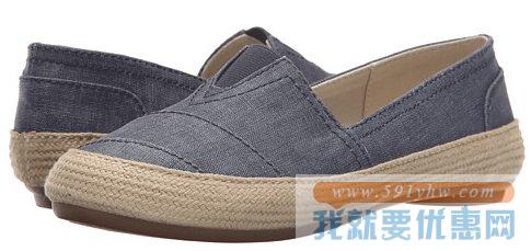 玖熙（Nine West）Gilboy女款经典时尚渔夫鞋 牛仔蓝