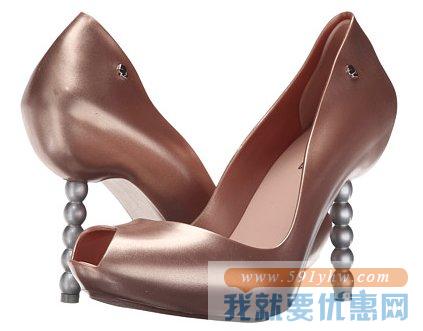 梅丽莎（Melissa）Pearl+Karl Lagerfeld联名款女士珍珠鱼嘴高跟鞋
