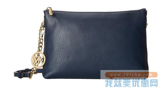 MICHAEL Michael Kors Jet Set Chain海军蓝 女士时尚链条真皮斜挎包