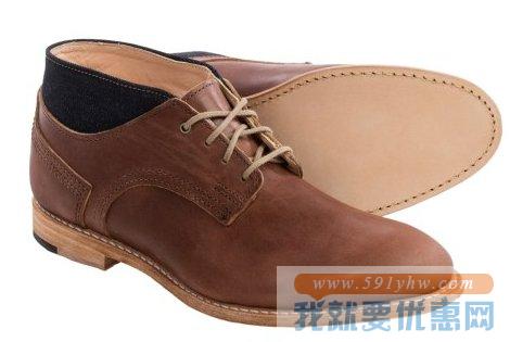 添柏岚（Timberland）Coulter男士真皮短靴/查克靴
