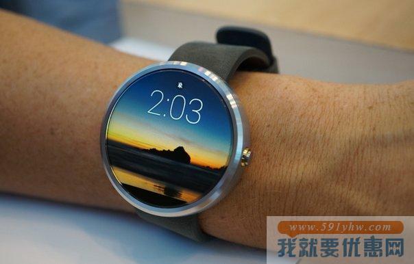 摩托罗拉（Motorola）Moto 360 46mm轻量化防水智能手表