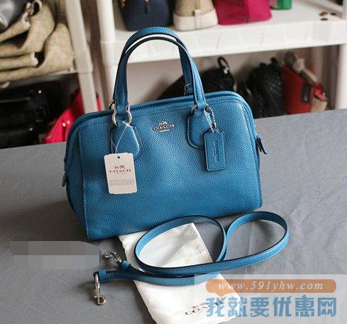 蔻驰（COACH）Polished Pebble Leather Nolita Satchel 手提斜挎包