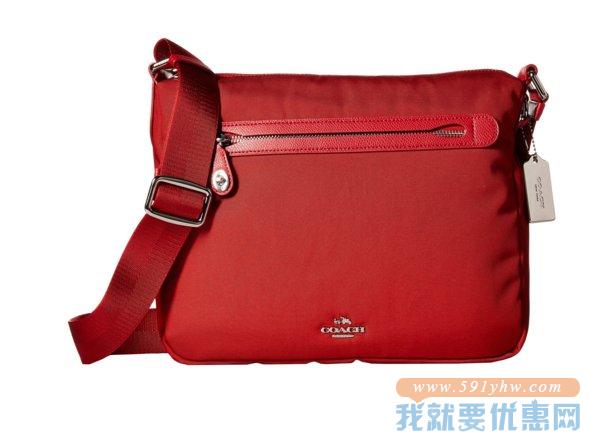 蔻驰（COACH）Nylon Coach Small Crossbody女士帆布单肩包