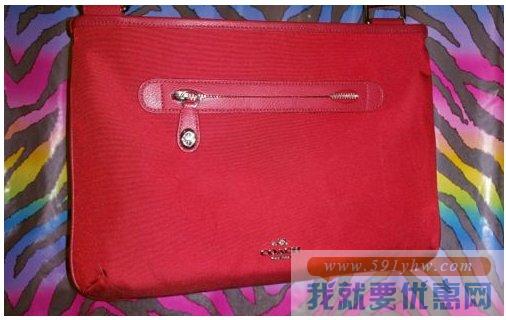 蔻驰（COACH）Nylon Coach Small Crossbody女士帆布单肩包