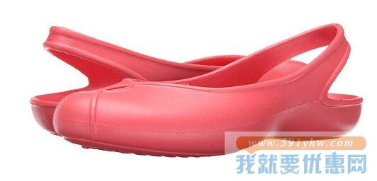 卡骆驰（Crocs）Olivia II 桃粉色 女士平底鞋