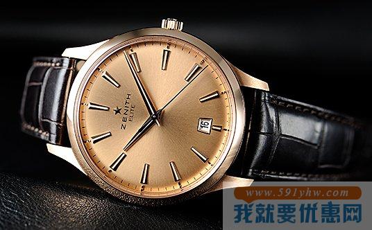 真力时（ZENITH）指挥官系列18-2020-670-95-C498男士18K金机械表