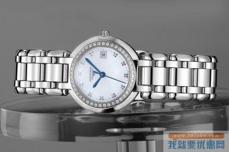 浪琴（Longines）Primaluna心月系列L81090876女士镶钻时装腕表