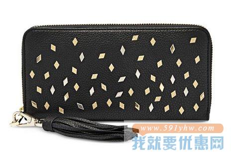 化石（Fossil）Sydney Zip Clutch女款真皮手拿包/钱包