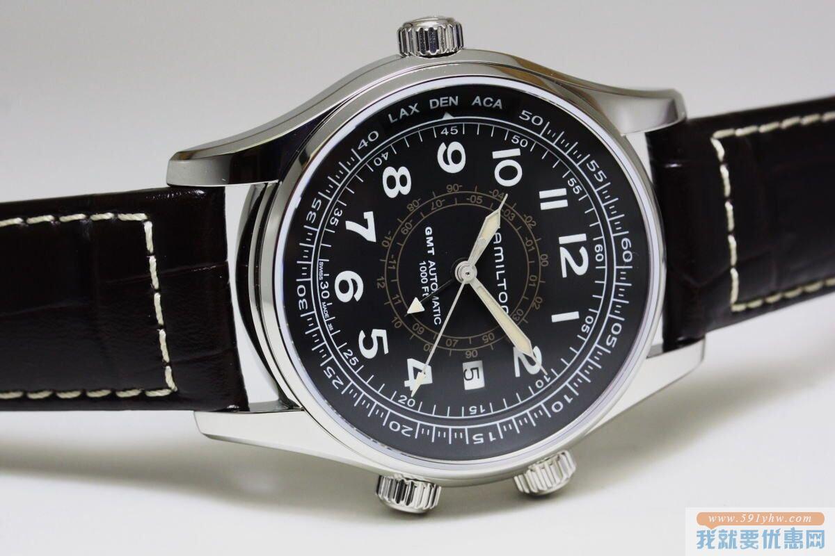 汉密尔顿（Hamilton）Khaki Navy UTC 卡其海军系列H77505535男士自动机械腕表
