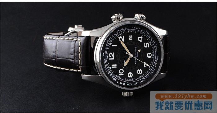 汉密尔顿（Hamilton）Khaki Navy UTC 卡其海军系列H77505535男士自动机械腕表