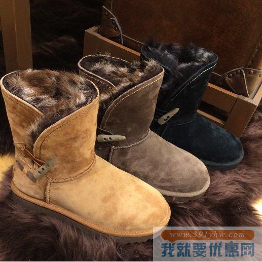 UGG Meadow女士经典防水翻毛皮雪地靴