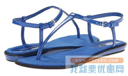 玖熙（Nine West）Venga女士性夹脚平底凉鞋