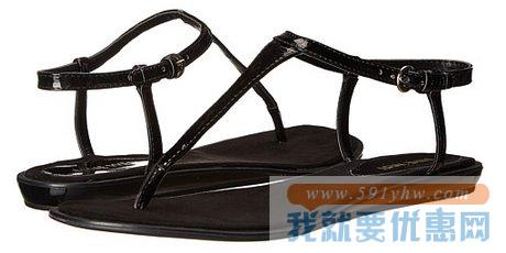 玖熙（Nine West）Venga女士性夹脚平底凉鞋