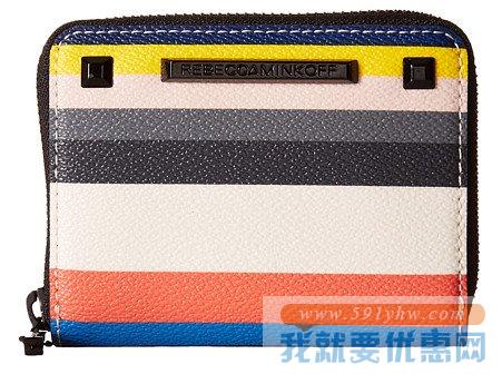瑞贝卡·明可弗（Rebecca Minkoff）Mini Ava Zip Wallet女士真皮钱包/手拿包