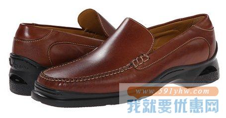 可汗（COLE HAAN）Santa Barbara男士真皮休闲鞋