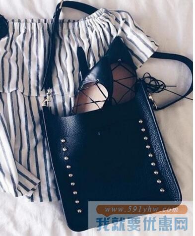 瑞贝卡明可弗（Rebecca Minkoff）玫红色宽肩带真皮挎包