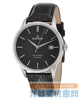 依度（EDOX）Les Vauberts系列80081-3-NIN 男士机械腕表