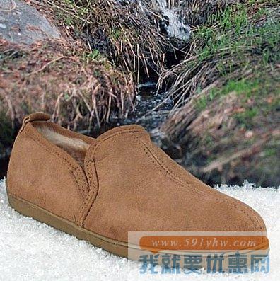 迷你唐卡（Minnetonka）Twin Gore Sheepskin男士毛绒里短靴