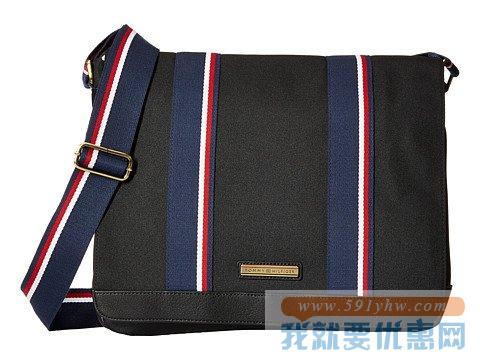 汤米 希尔费格（Tommy Hilfiger）Aiden 尼龙邮差包