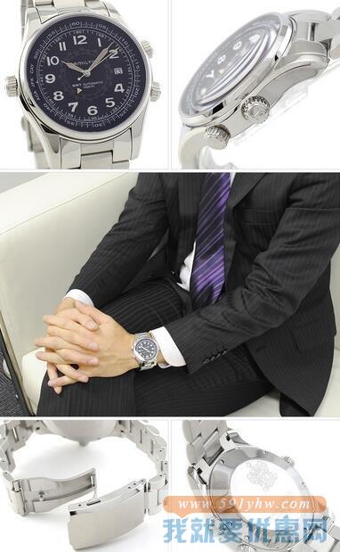 汉米尔顿（HAMILTON）Khaki Navy UTC系列H77505133男款机械腕表