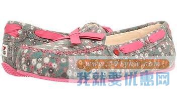 I heart UGG Belle系列 碎花羊毛女款平底鞋